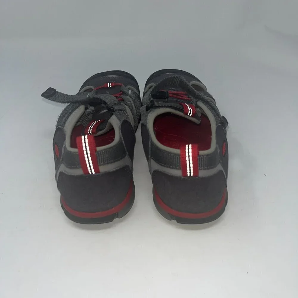 KEEN kids' Seacamp II CNX sandals red grey 4